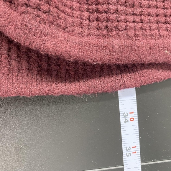 L.L. Bean Cardigan Sweater Womens 2X Plus Purple Full Zip Collared Knit Pockets - Picture 10 of 13